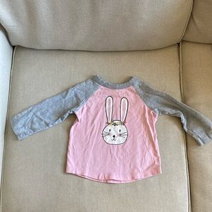 Hanna Andersson girls bunny long sleeved tee